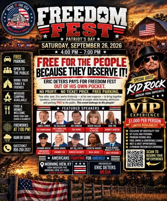 Low Attendance Halts Patriot's Day Freedom Fest Featuring Kid Rock