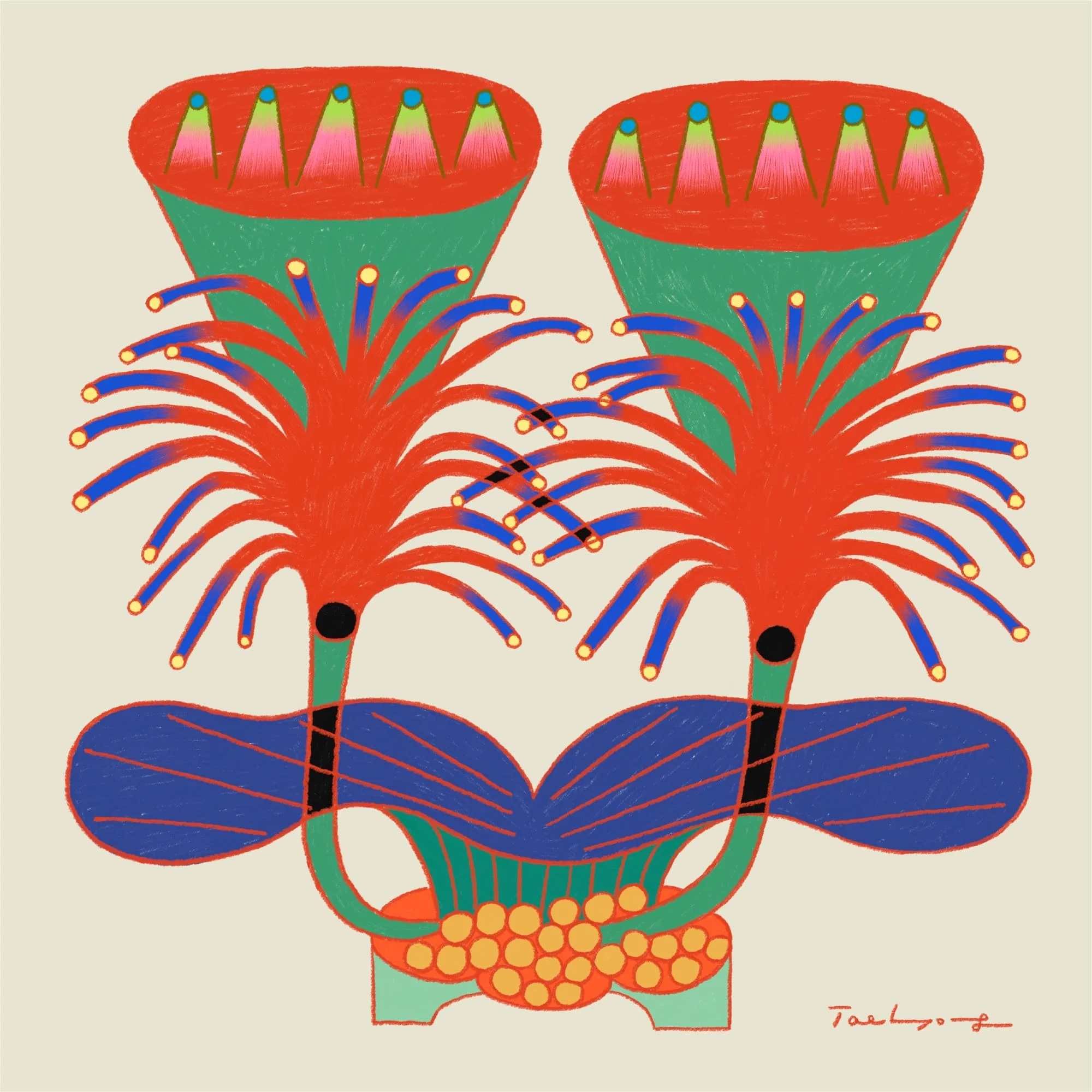 Exploring Taehyoung Maria Jeon's Whimsical Botanical Illustrations