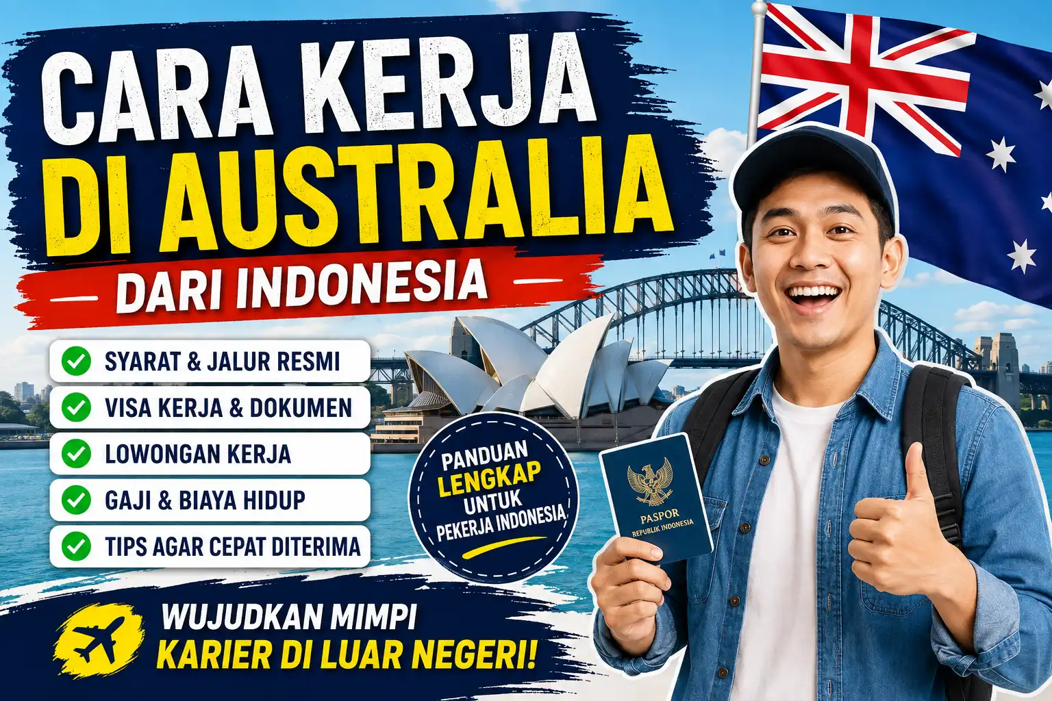 cara kerja di australia